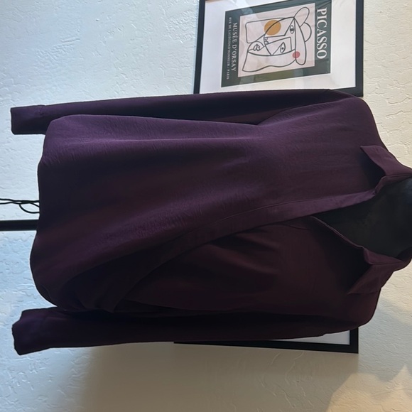CK Women's Purple Wrap Top - NWOT - Picture 5 of 7